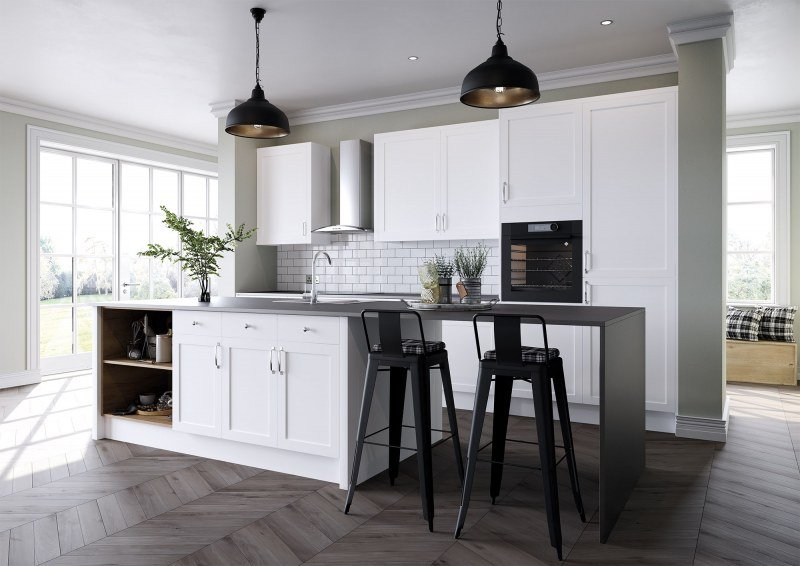 TKC Ascot Super White Kitchen