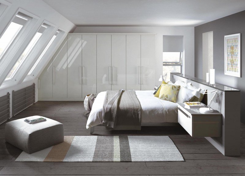 Phoenix Gloss White Fitted Bedroom Furniture