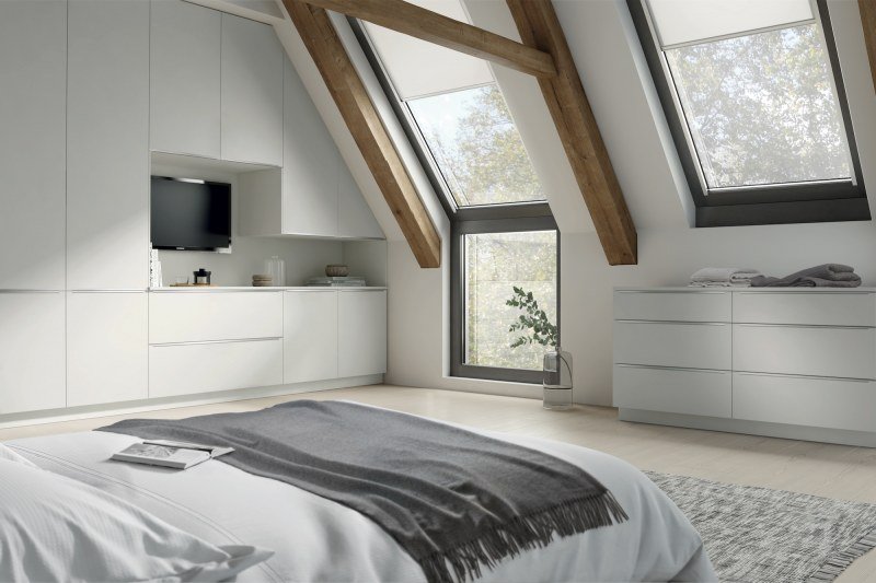 Vaasa Premium White Fitted Bedroom