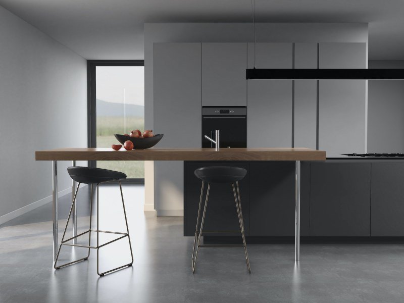 O&S Tribeca Light Grey & Graphite Kitchen