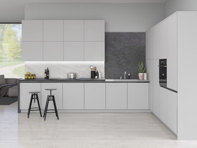 O&S Vaasa White Grey Kitchen