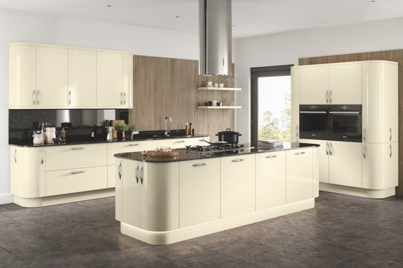 TKC Vivo Gloss Ivory Kitchen