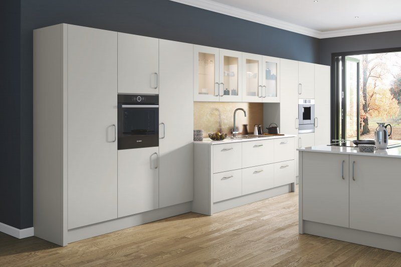 TKC Vivo Matt Light Grey Kitchen