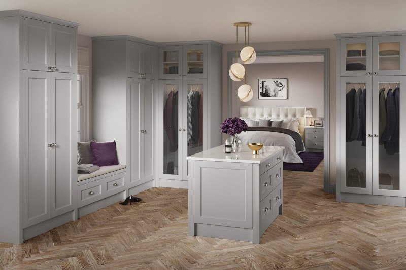 Bastille 5 Piece Light Grey Shaker Bedroom Doors