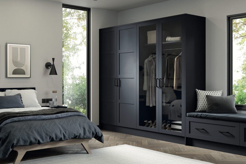 Indigo Shaker Wardrobe Door - SJB Trade Suppliers