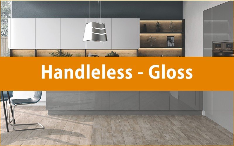 Handleless Gloss Kitchens - Trade Kitchens Altrincham