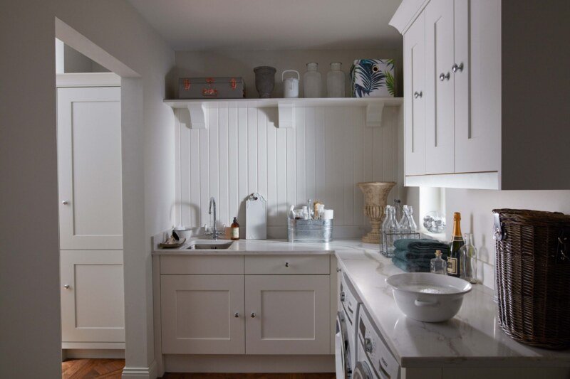 PWS Fitzroy Porcelain & Partridge Grey Kitchen - SJB DIY Kitchen Specialists