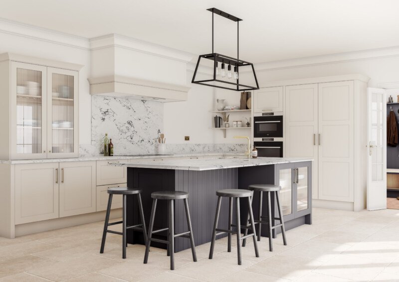 PWS Hunton Shaker Taupe Grey & Graphite Kitchen from SJB Trade Kitchens, DIY Kitchen Specialist