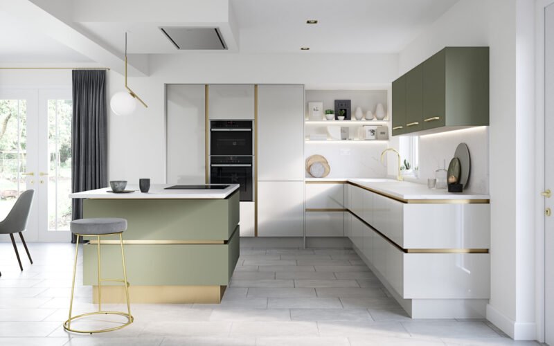 Porter Handleless Regiment & Gloss Dove Grey 2